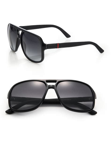 gucci sunglasses aviator black|gucci aviator prescription sunglasses.